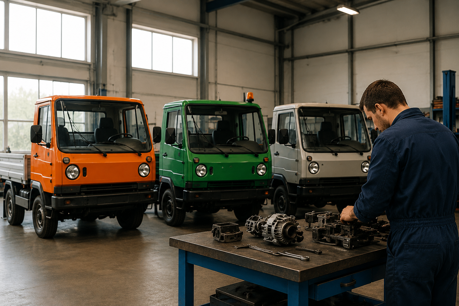 Típus-specifikus szaktudás: Multicar M25, M26 és Fumo szerviz