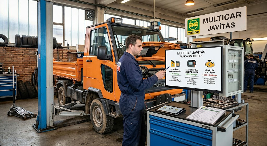 Időszakos Multicar szerviz és megelőző karbantartás